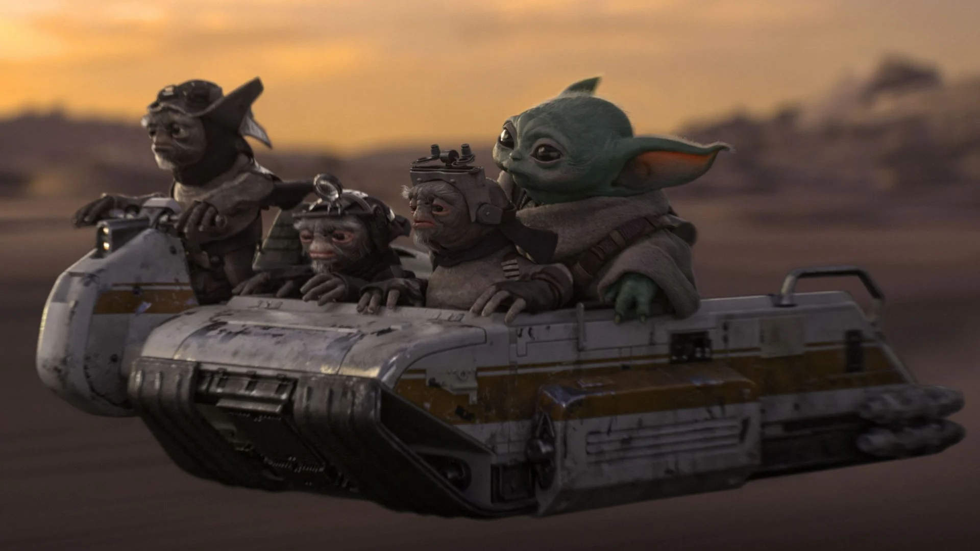 Escena de The Mandalorian and Grogu