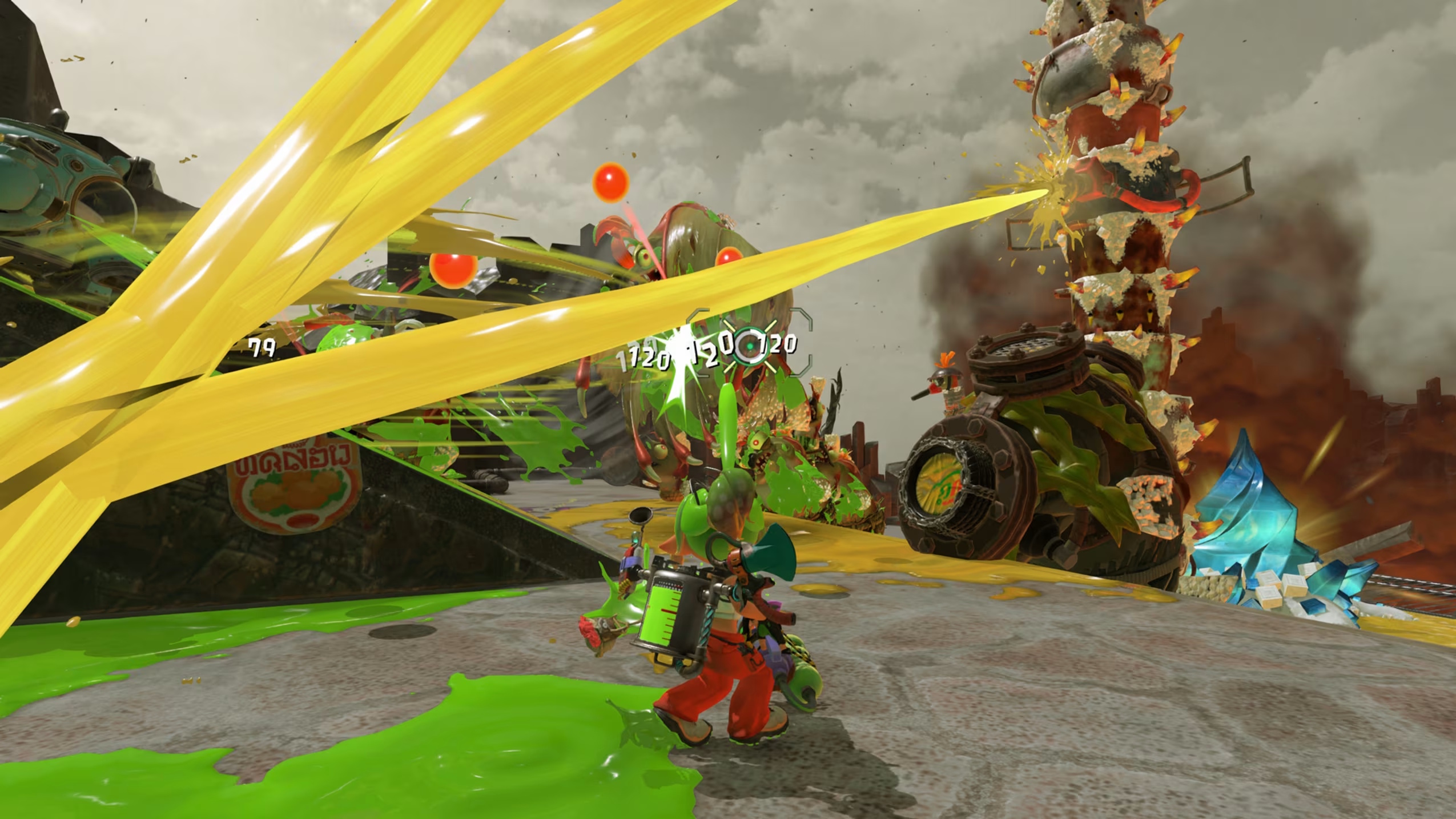 Gadget tanks en Splatoon Raiders