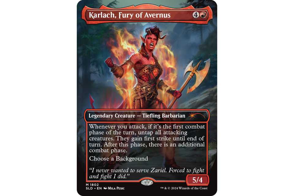 mtg karlach cards Karlach, Fury of Avernus Print main image 0