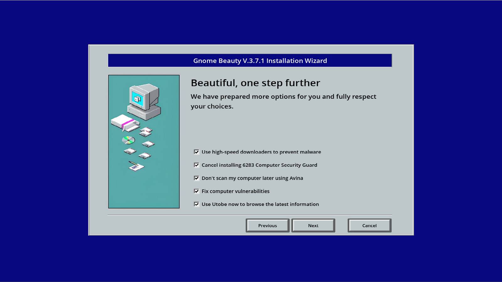 Malware is a puzzle game about your computer catching a virus