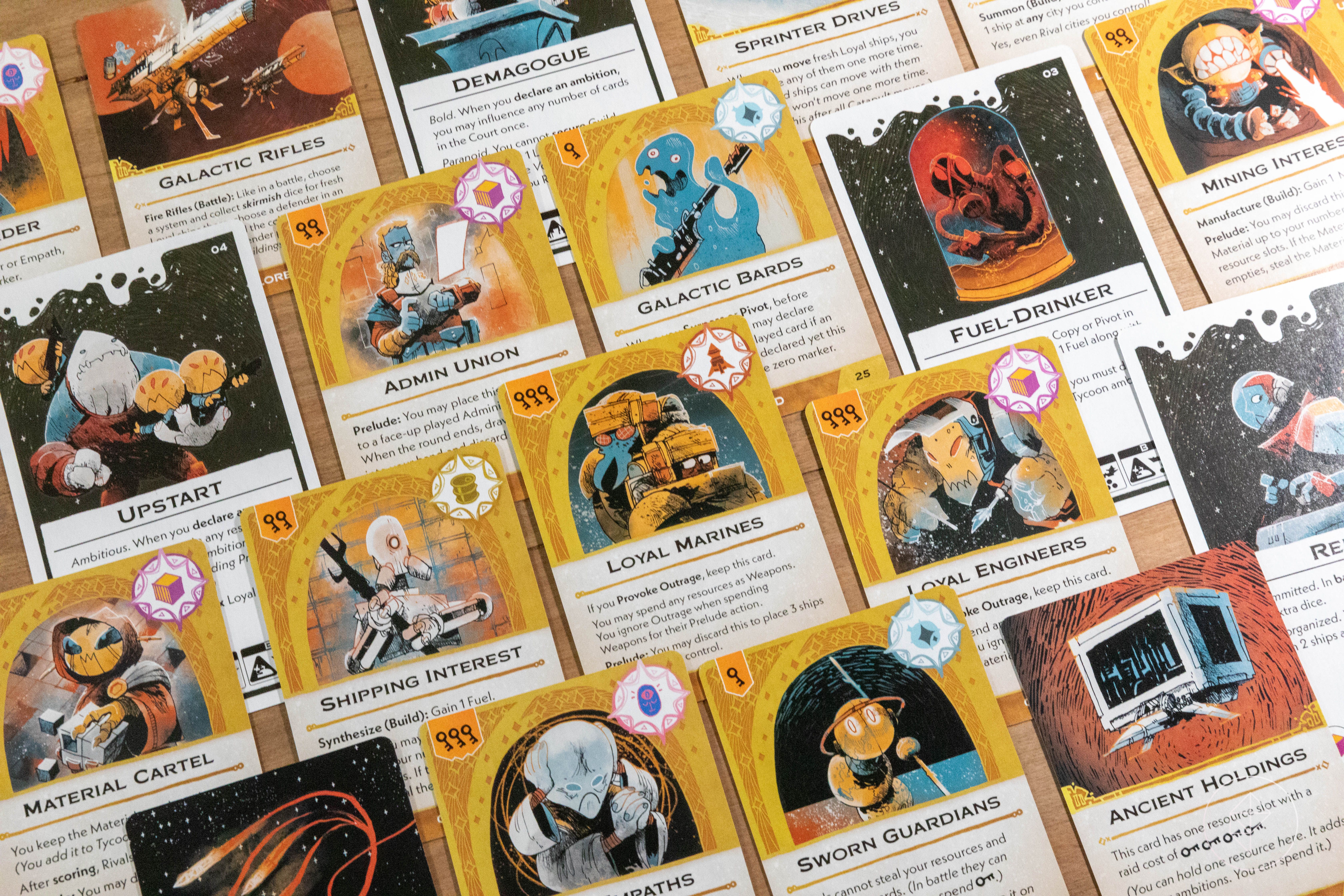 Arcs, from Leder Games, turns a folk card game into a space opera