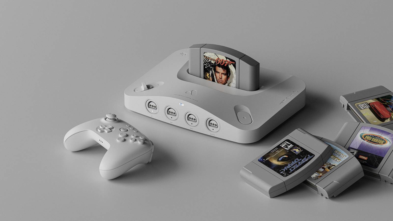 1 Analogue 3D White with Cartridges