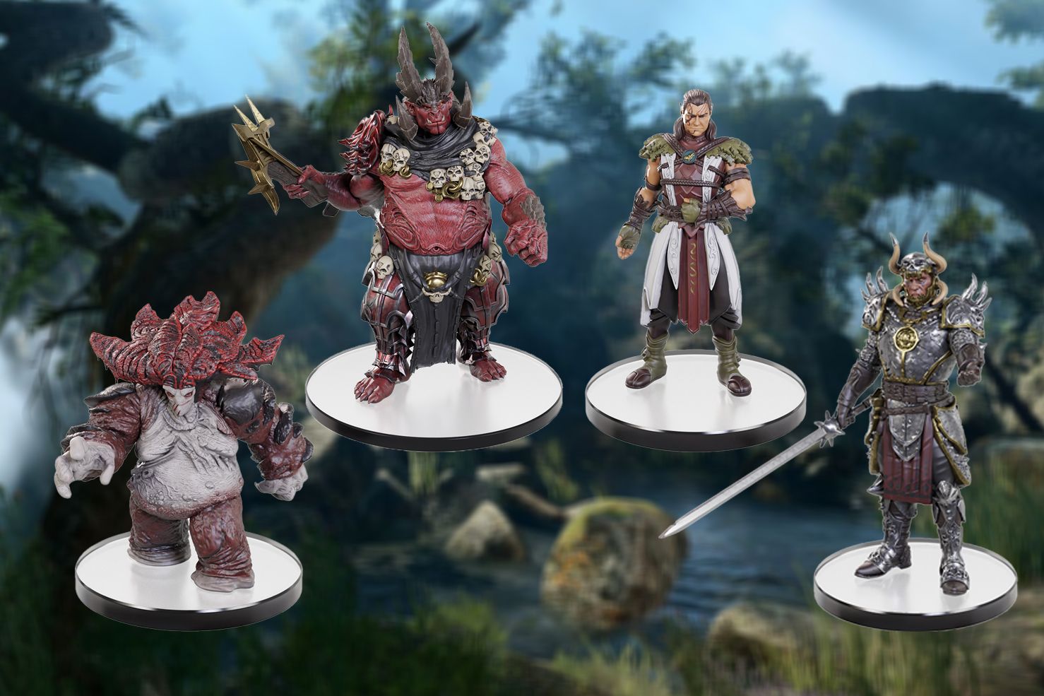 4 new Baldur's Gate 3 miniatures revealed, including Halsin and Yurgir