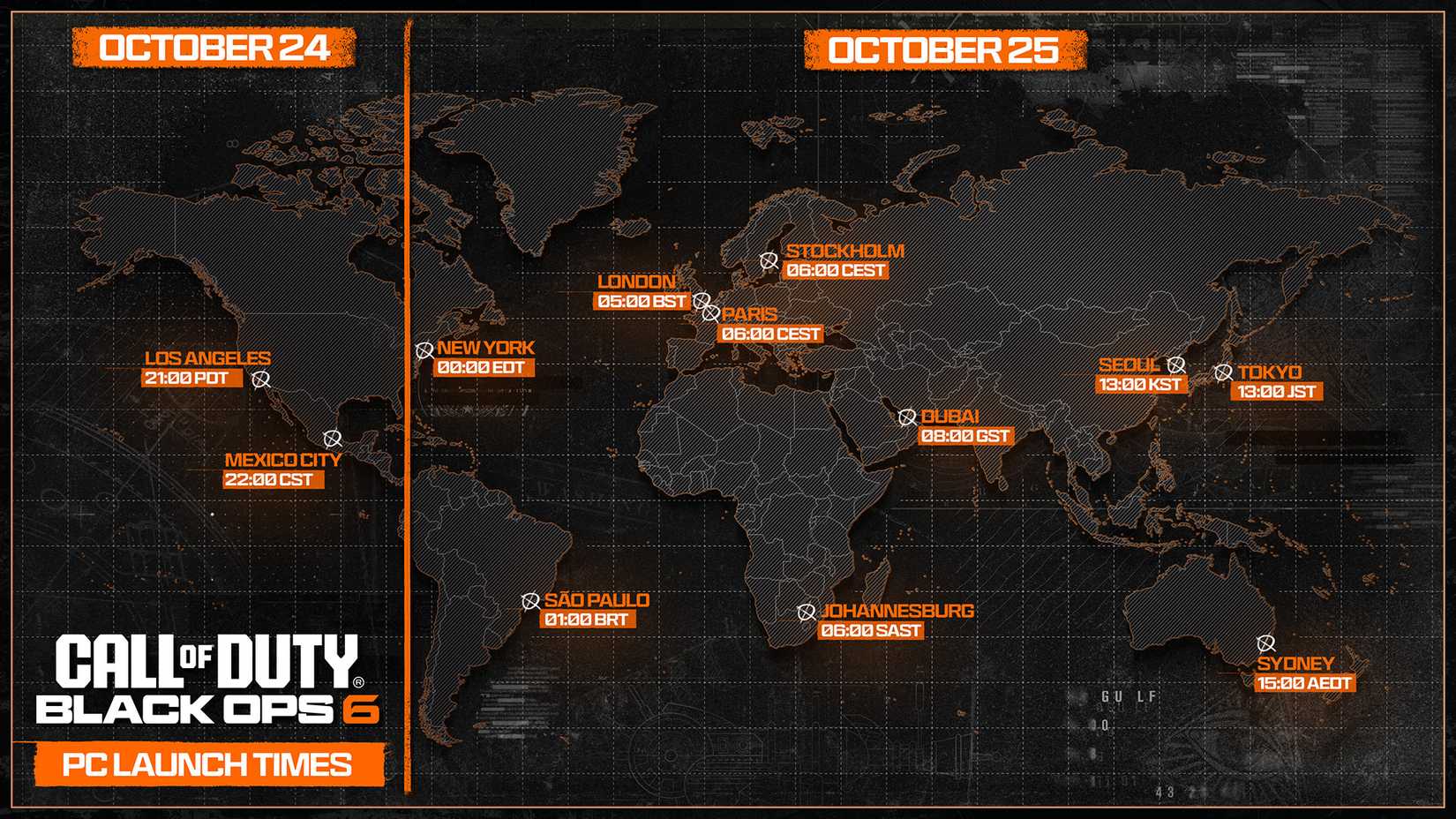 Cod 6 Clock Code What time does Black Ops 6 release in your time zone?