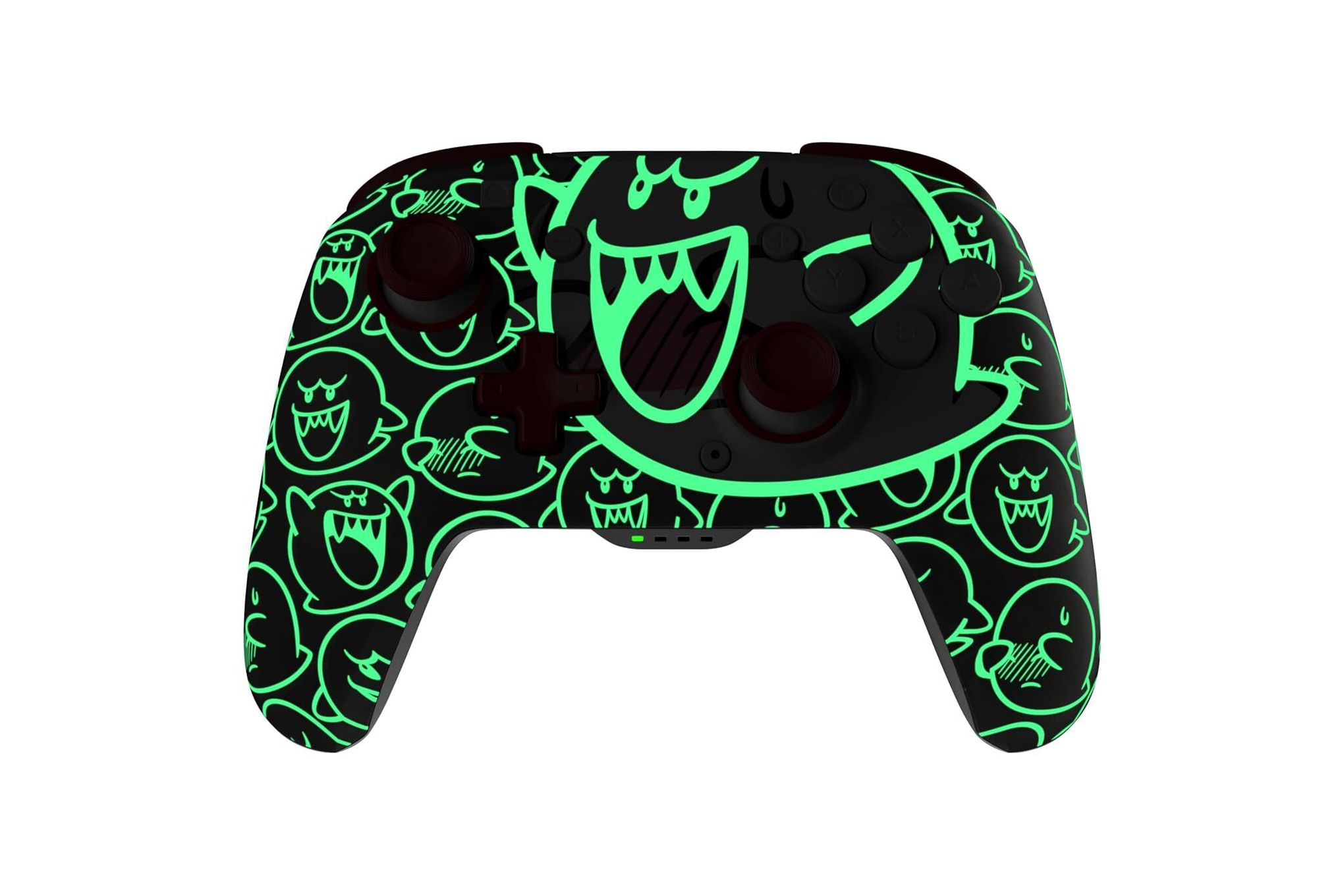 Boo looks incredible on this glow in the dark Switch controller