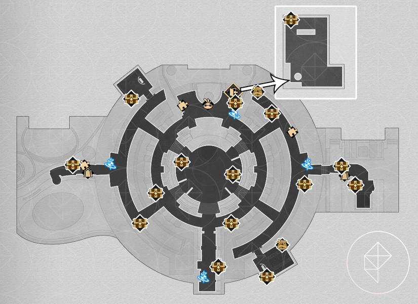  Star Rail Penacony treasure chests locations and map
