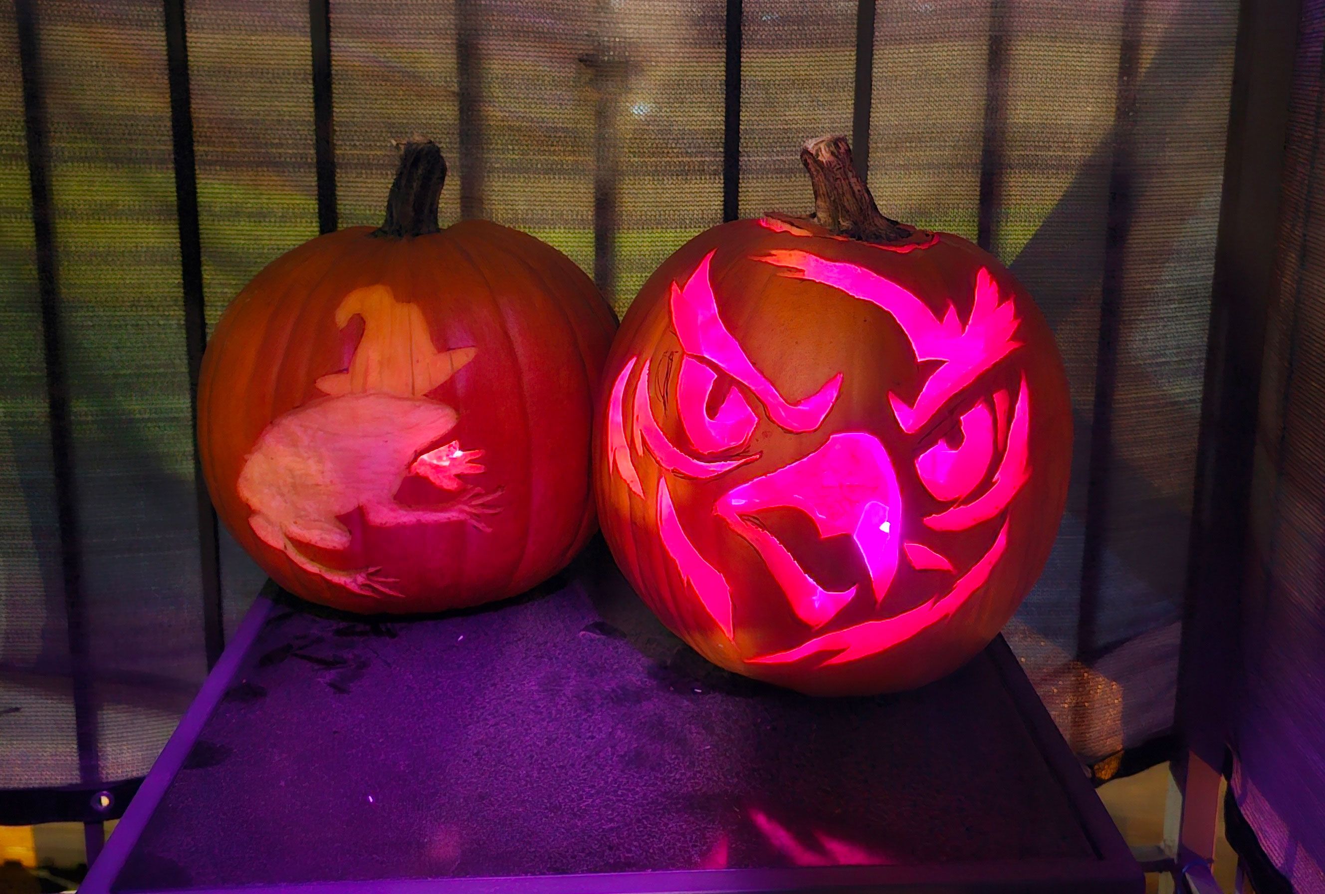 Spooky video game monster jack-o'-lantern pumpkin carving