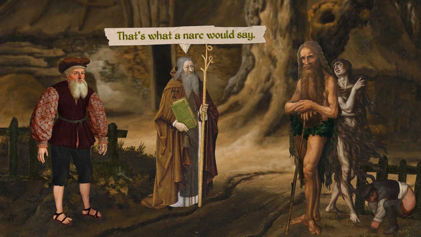 Death of the Reprobate uses Renaissance art to make butt jokes