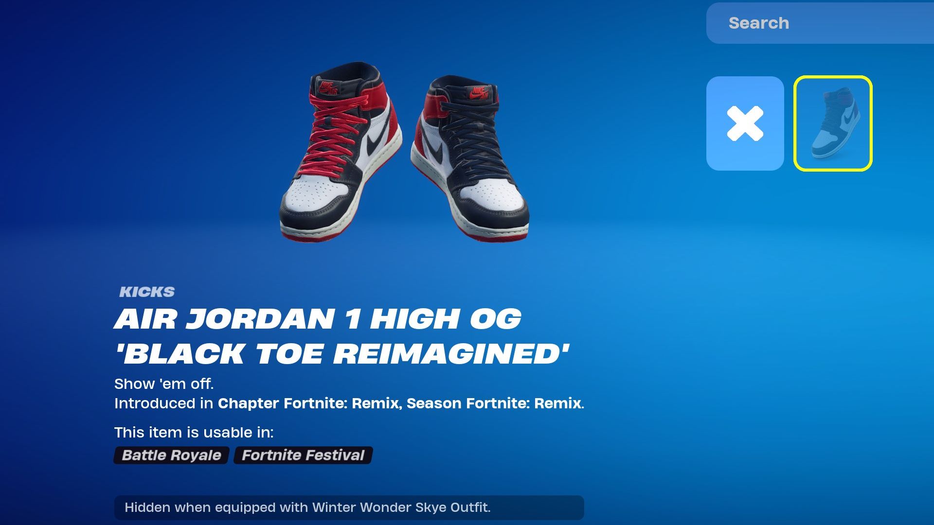 pg fortnite shoes