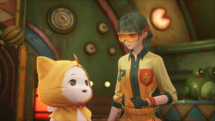An image of Nikki and Momo talking in Infinity Nikki.