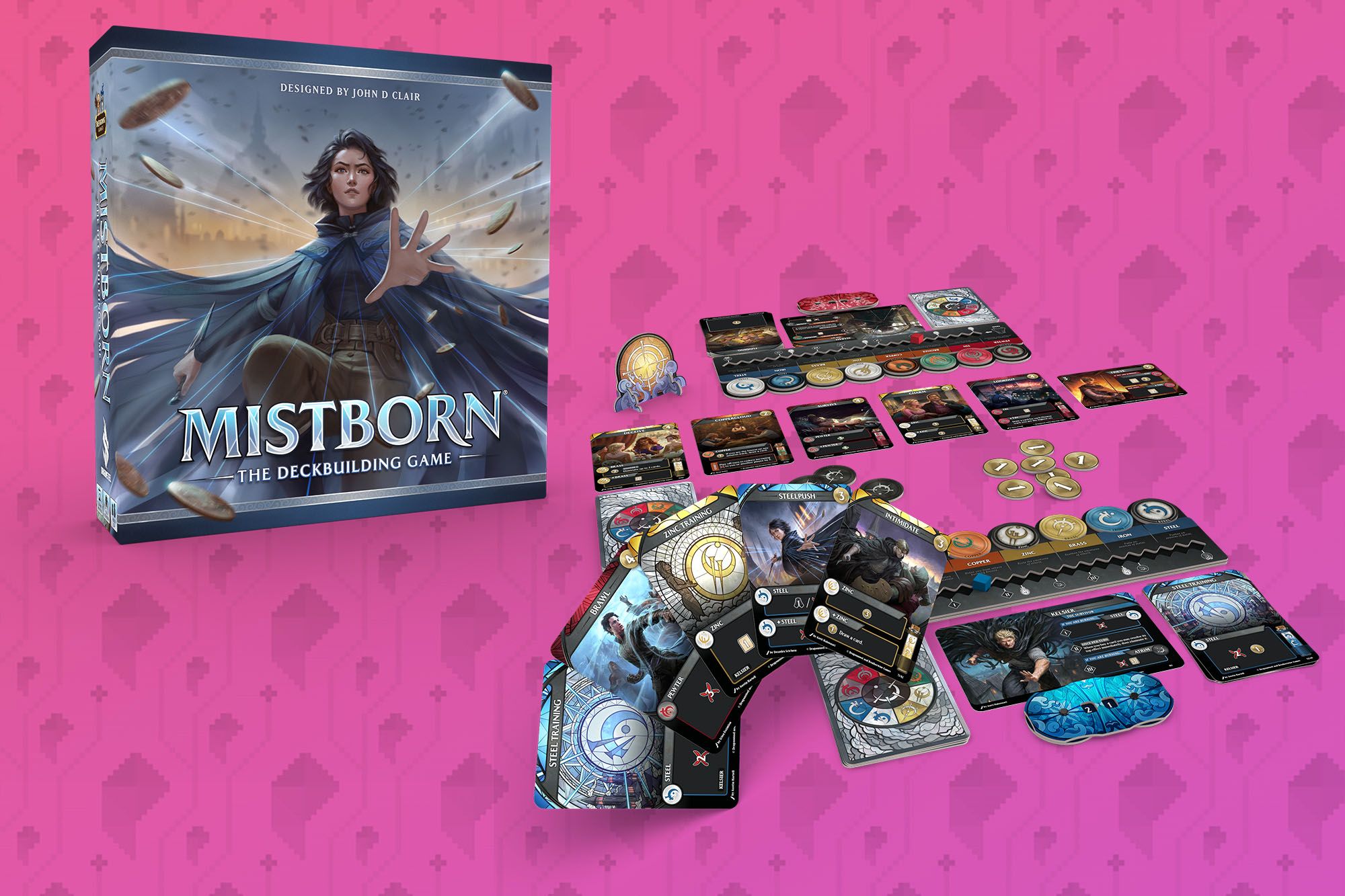 mistborn deckbuilding game card sleeves Mistborn deckbuilder splashes Slay the Spire all over your Cosmere