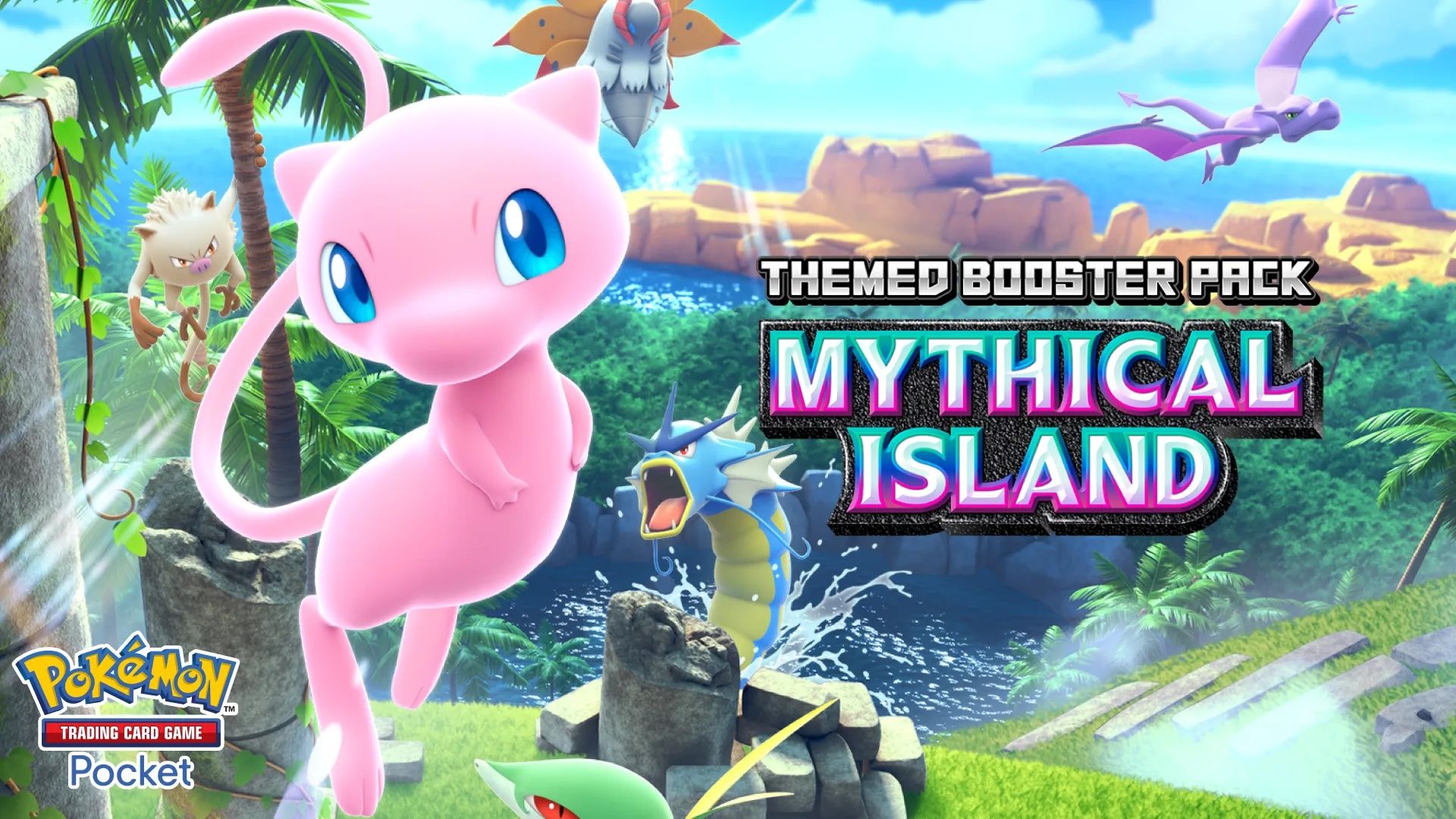 pokemon trading card game mythical Game: Squishy Premium Collection : Toys & Games jacket or cap Mythical Island" Mini-Set Releasing in