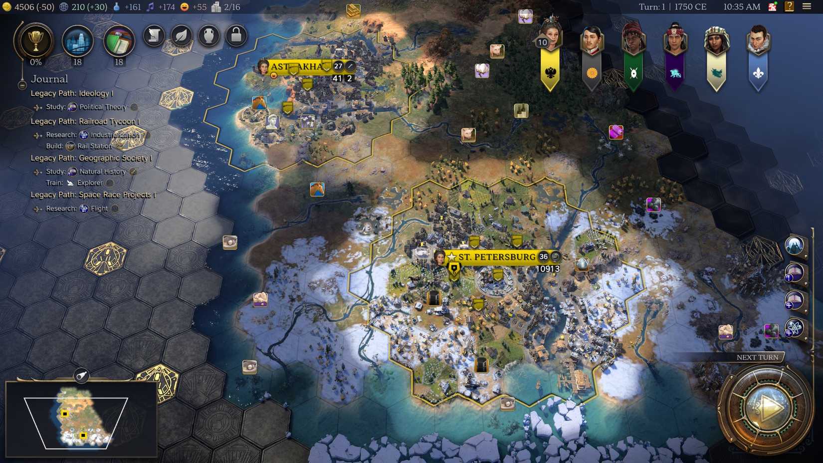 All Legacy Paths and requirements in Civilization 7