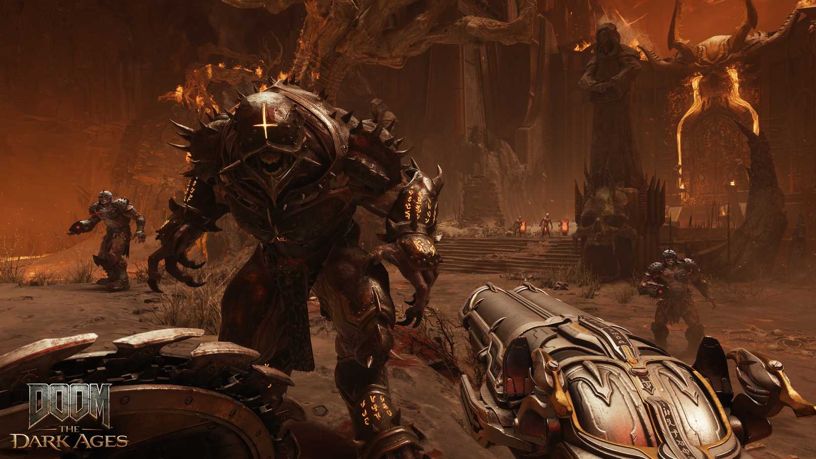 The Doom Slayer engages in brutal combat in Doom: The Dark Ages