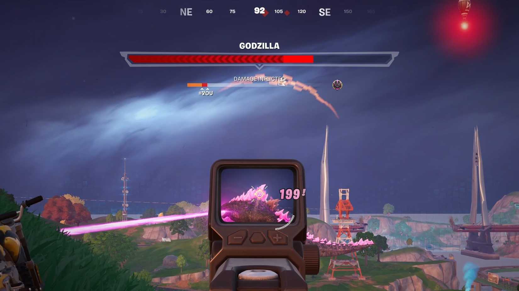 When and where Godzilla spawns in Fortnite