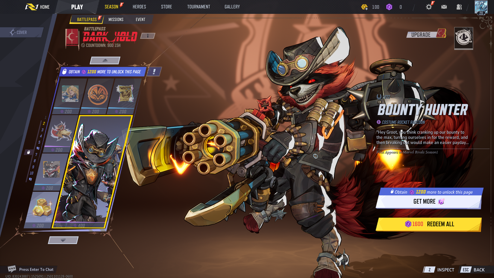 Marvel Rivel Fight All Marvel Rivals season 1 battle pass skins and rewards