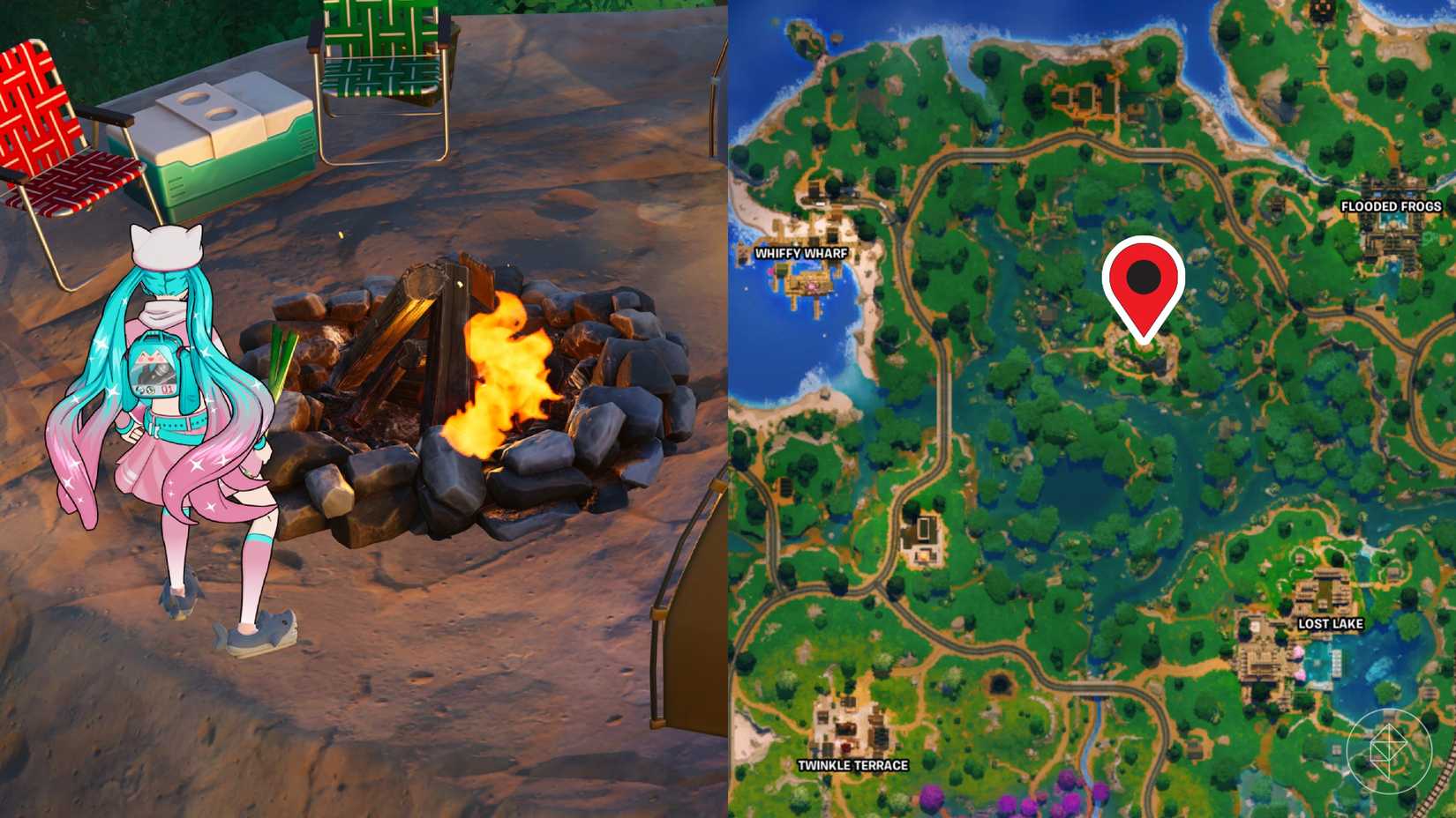 How to find campfire locations easily in Fortnite
