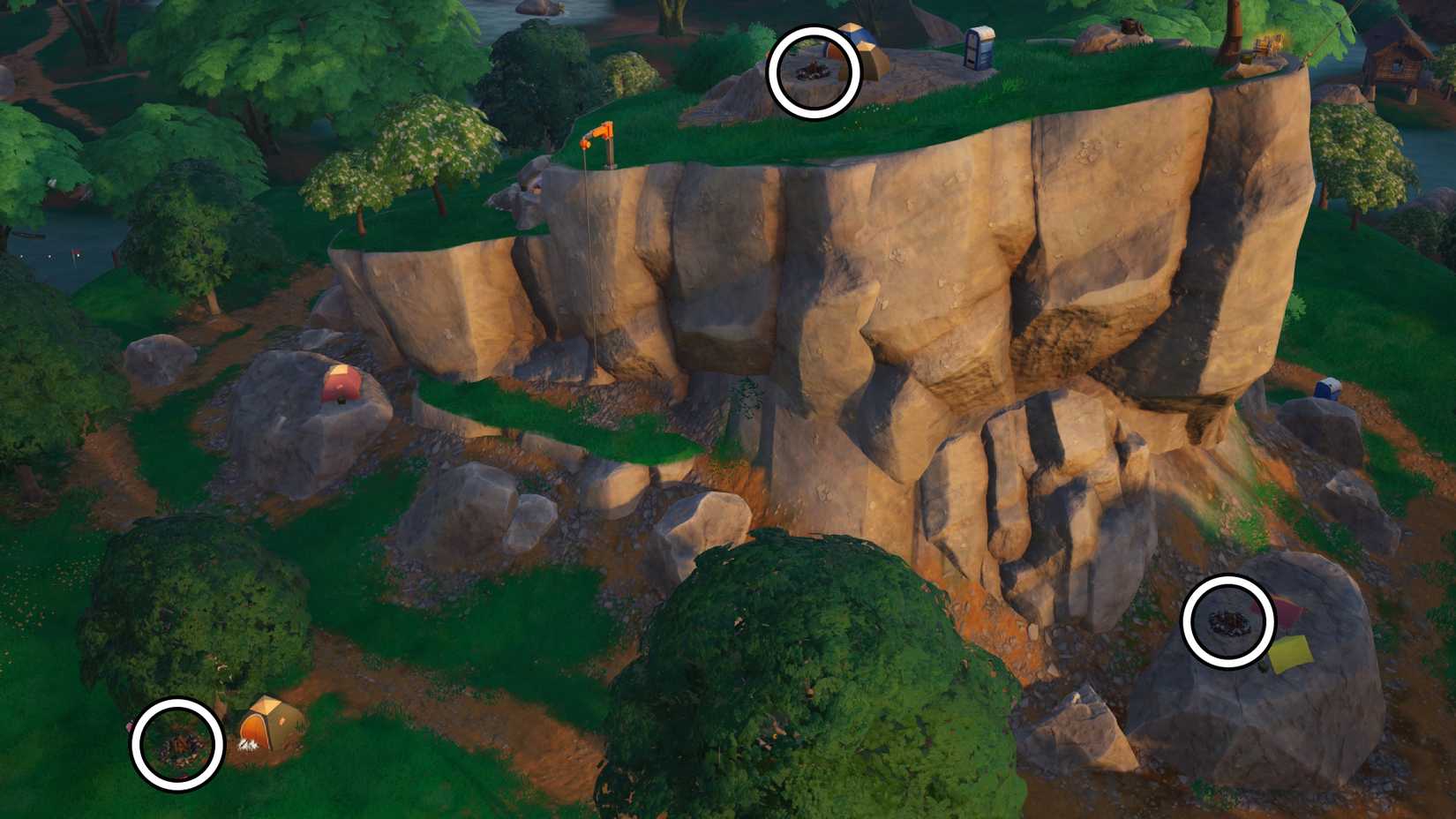 How to find campfire locations easily in Fortnite