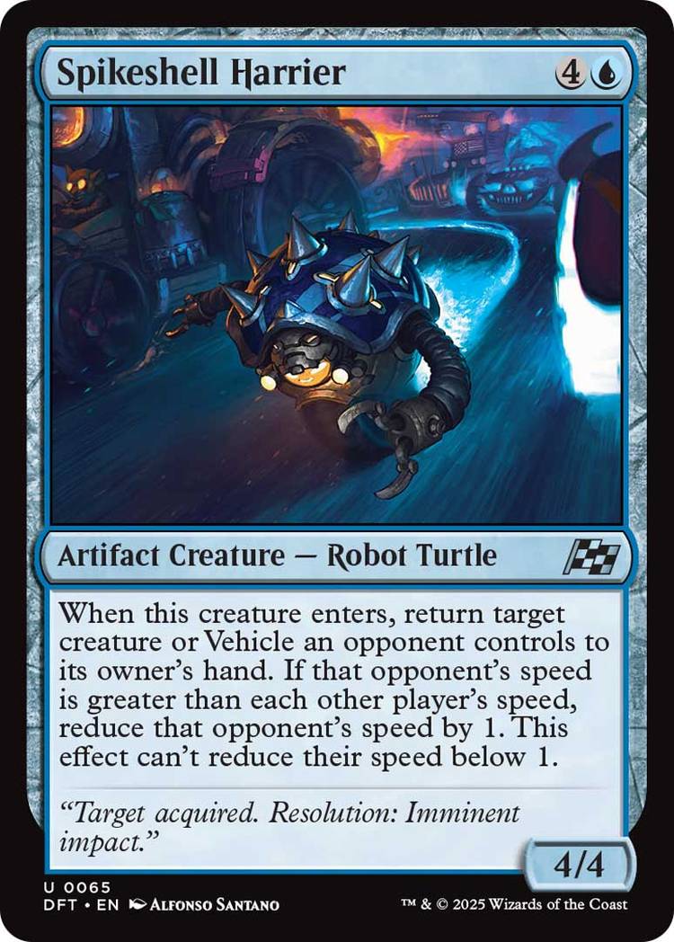 MTG Aetherdrift is about racing carts, so here's a blue shell MTG Aetherdrift is about racing carts, so here's a blue shell