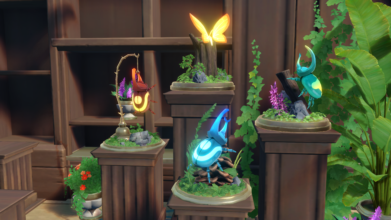 A collection of butterflies and beetles, called nymphs, in Honkai: Star Rail