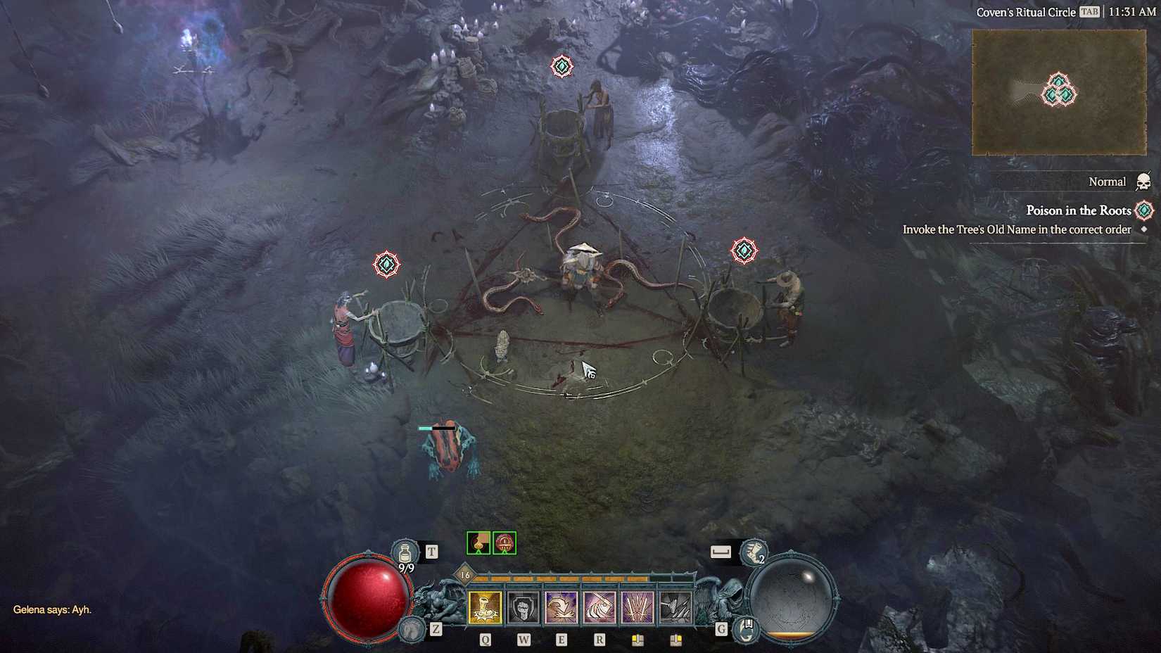 The Rutitual ‘Poison in the Roots’ walkthrough, ritual puzzle solution in Diablo 4