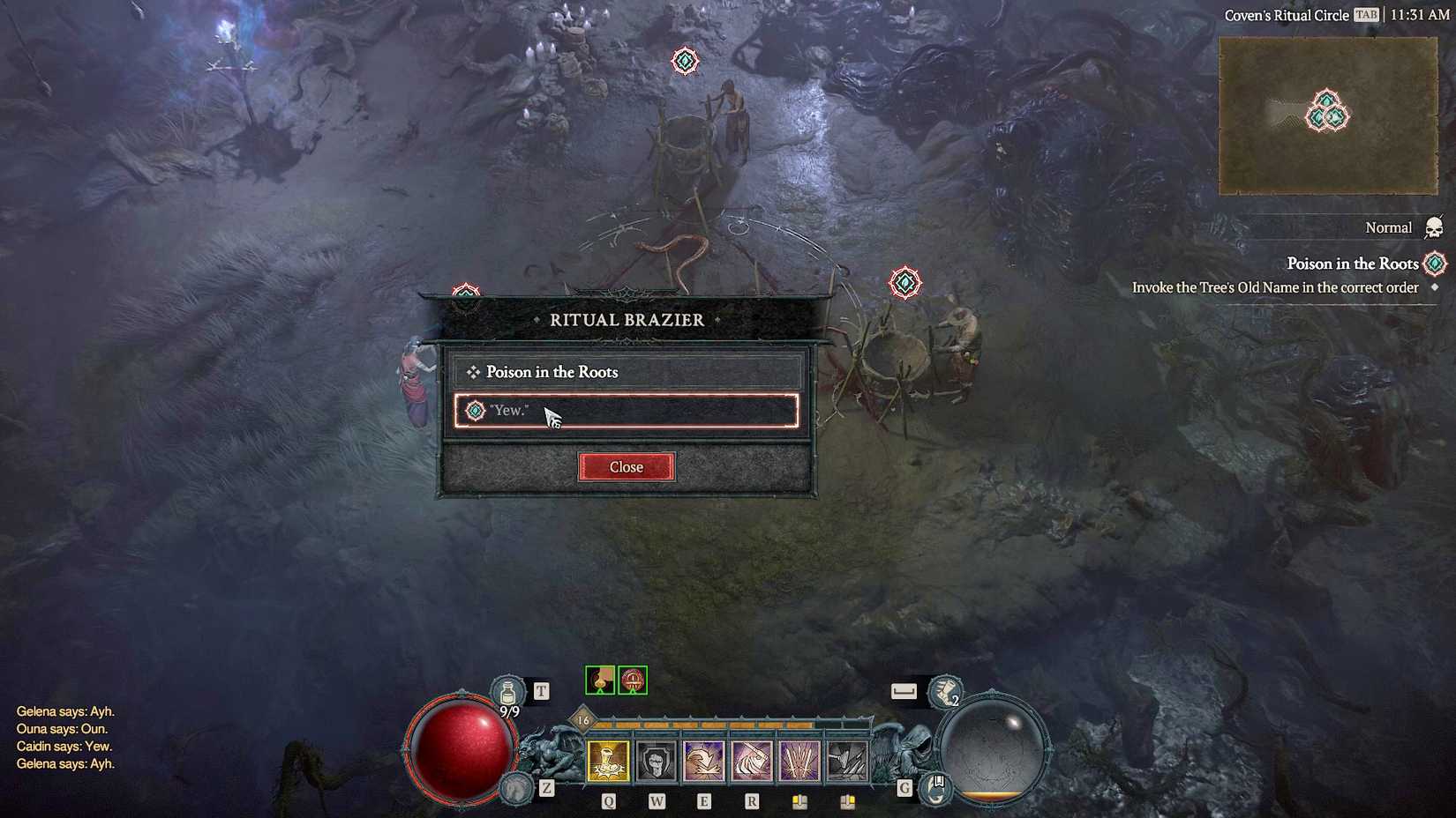 The Rutitual ‘Poison in the Roots’ walkthrough, ritual puzzle solution in Diablo 4