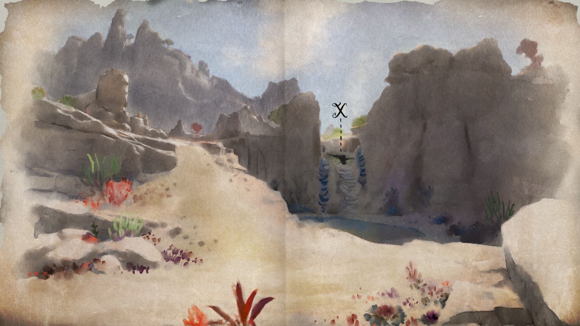 Dead Man's Mail treasure map location and solution in Avowed