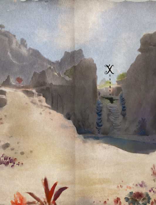 Dead Man's Mail treasure map location and solution in Avowed