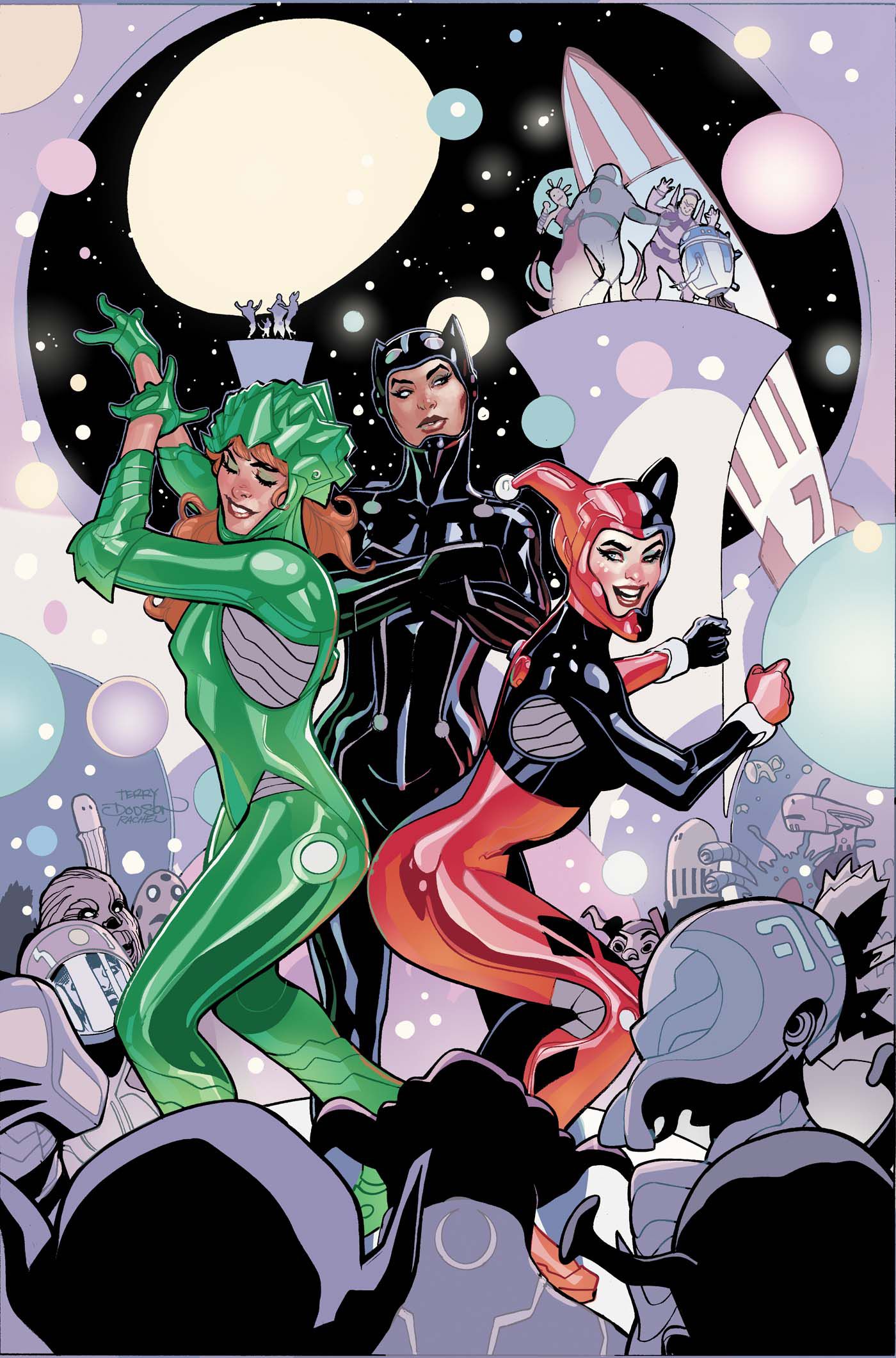 Harley Quinn, Catwoman, and Poison Ivy are Unfit for Orbit in new book