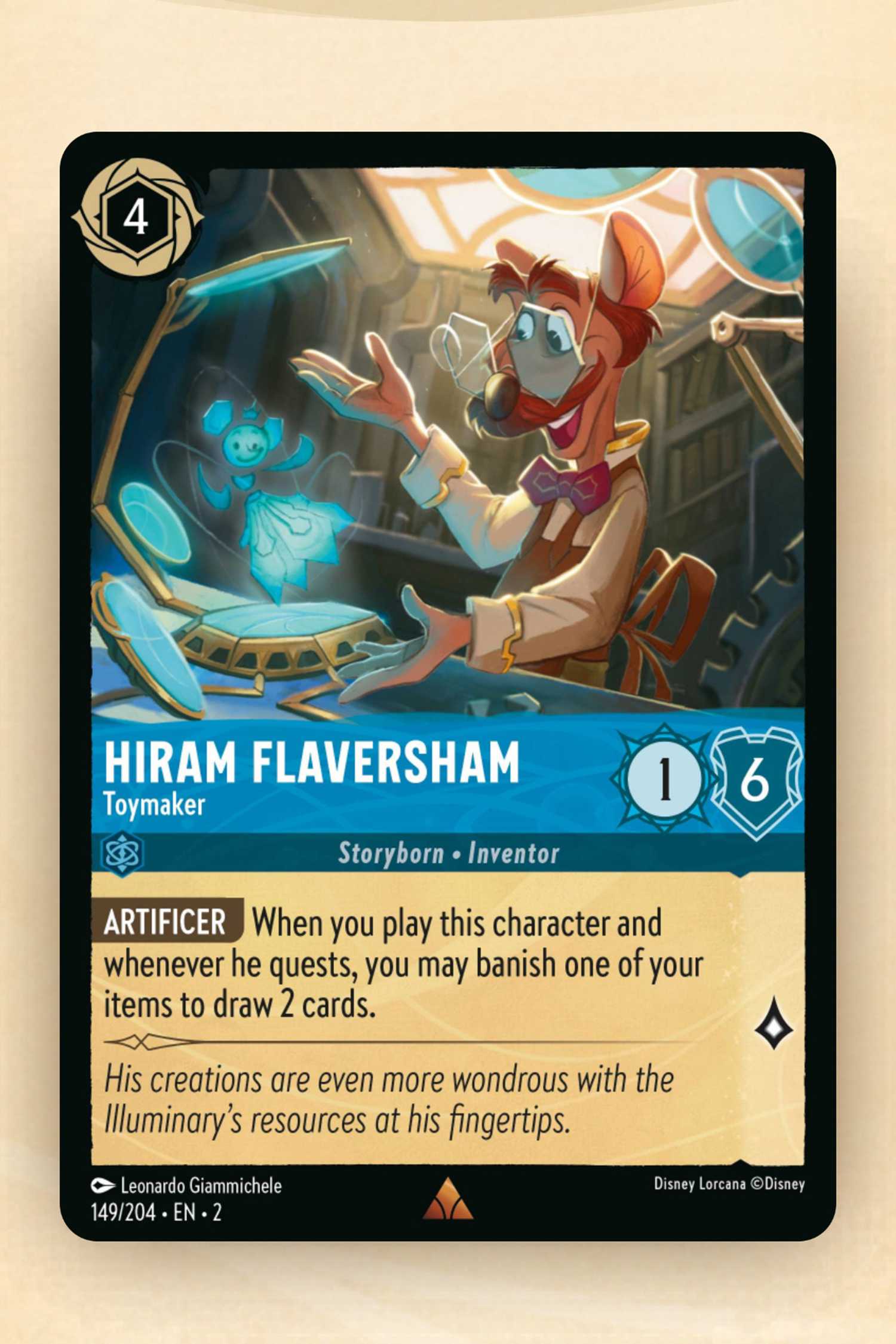 Disney Lorcana's first bans include humble toymaker Hiram Flaversham Disney Lorcana's first bans include humble toymaker Hiram Flaversham