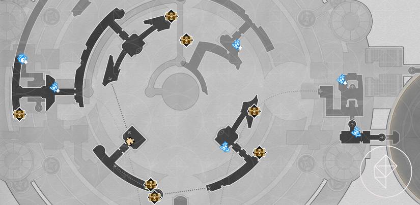 Honkai: Star Rail Amphoreus treasure chest locations and map