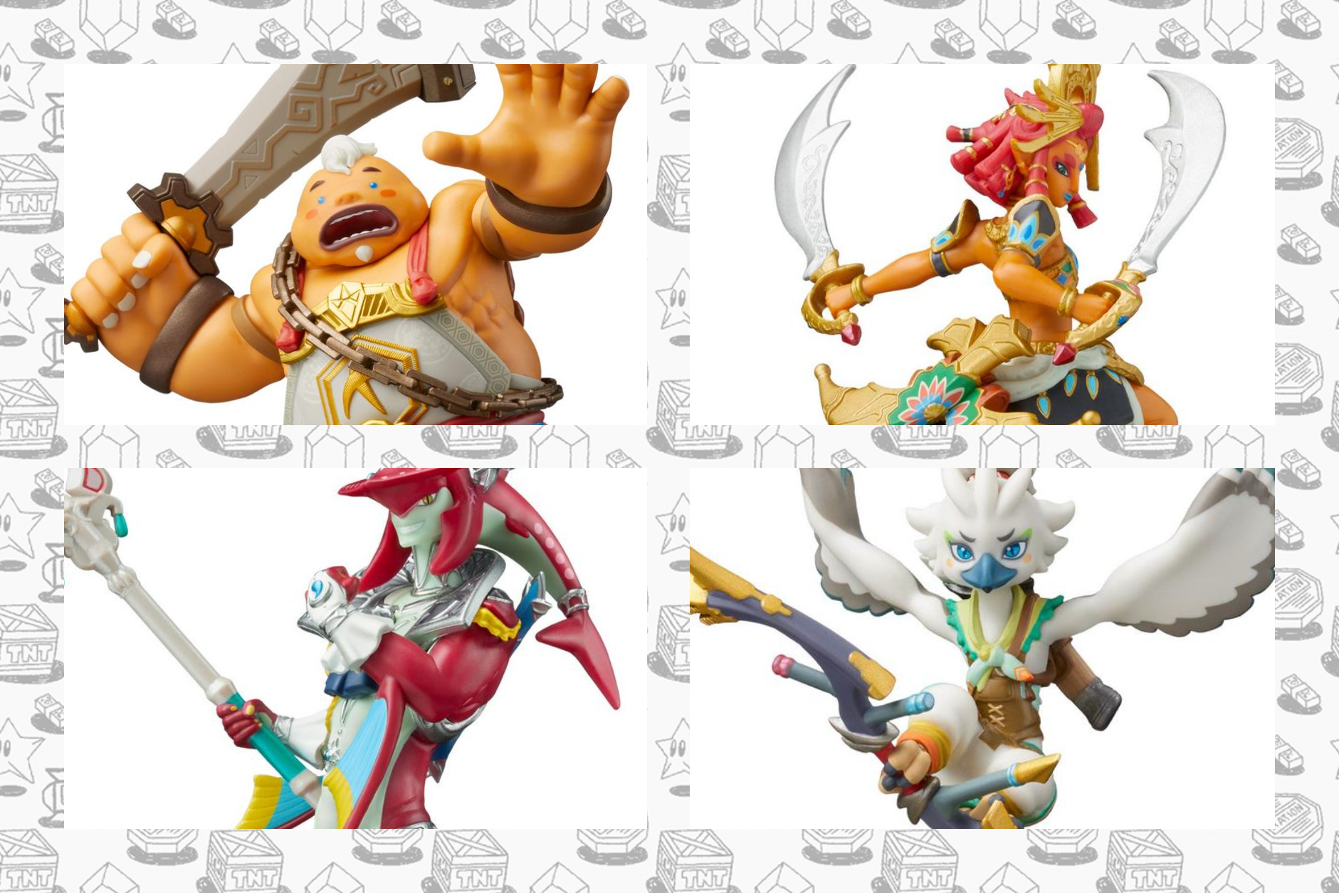 4英傑　amiibo Five New The Legend Of Zelda: Tears Of The Kingdom amiibo