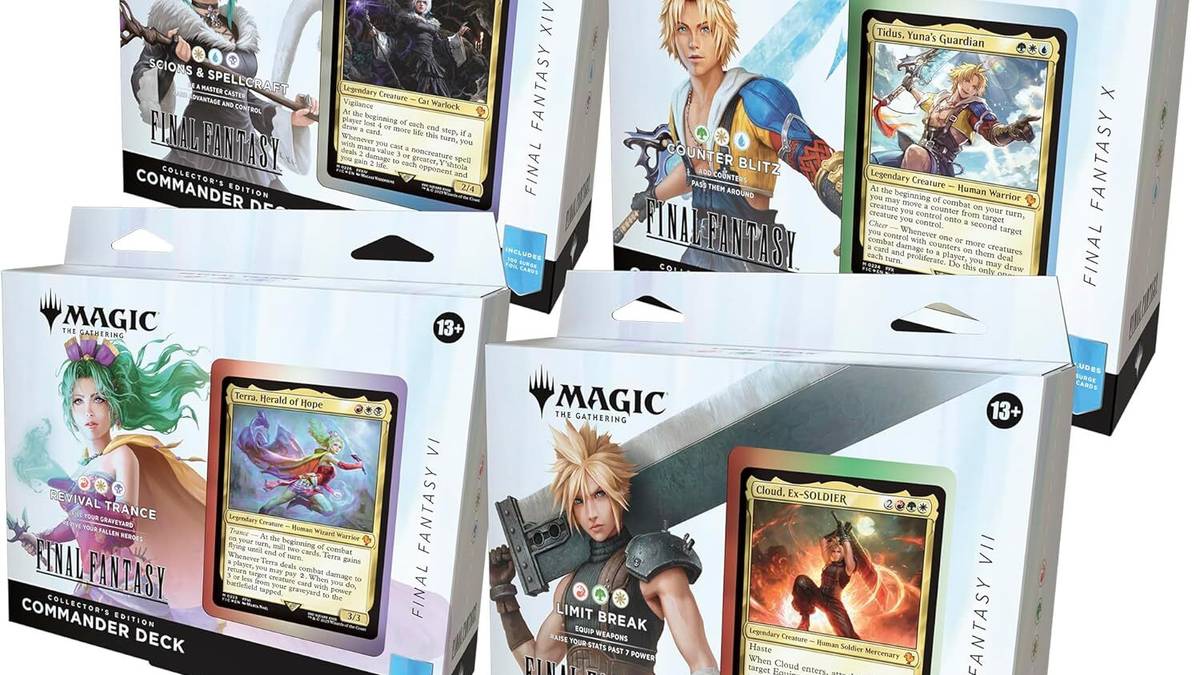 Magic's Final Fantasy commander deck pre-orders are selling fast Magic's Final Fantasy commander deck pre-orders are selling fast