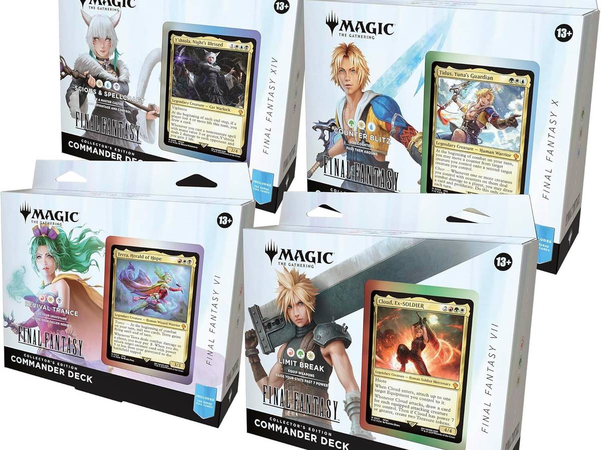 Magic's Final Fantasy commander deck pre-orders are selling fast Magic's Final Fantasy commander deck pre-orders are selling fast