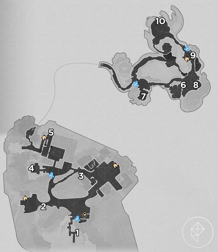 Where to find all Amphoreus nymphs in Honkai: Star Rail