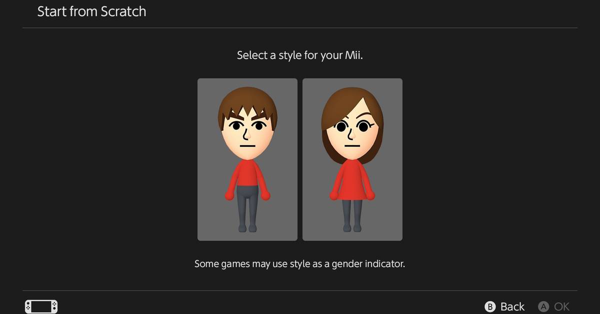 Miis are now genderless on Nintendo Switch 2