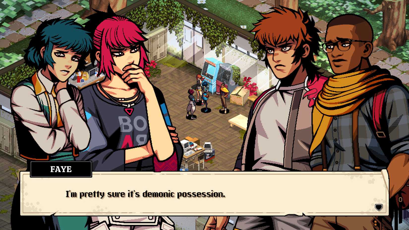 Demonschool se siente como Into the Breach Meets Persona, con un toque de terror