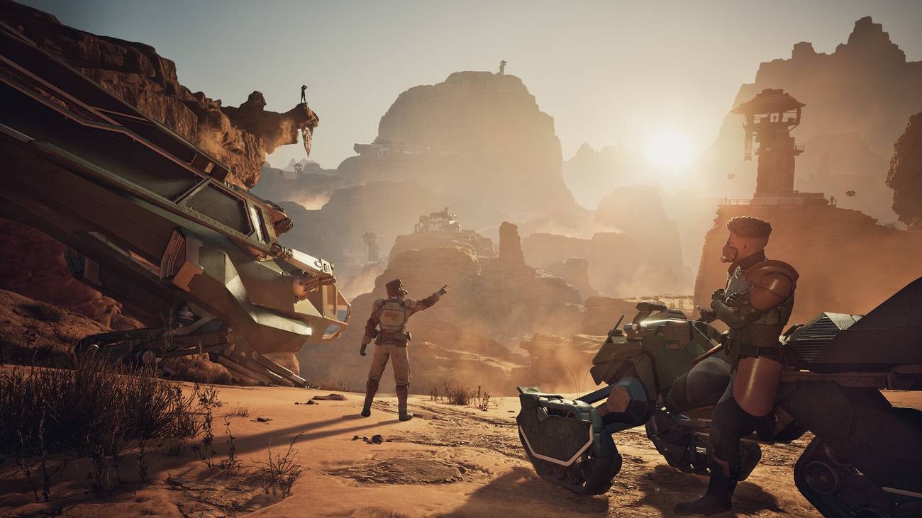 Exploring the desert of Arrakis in Dune: Awakening