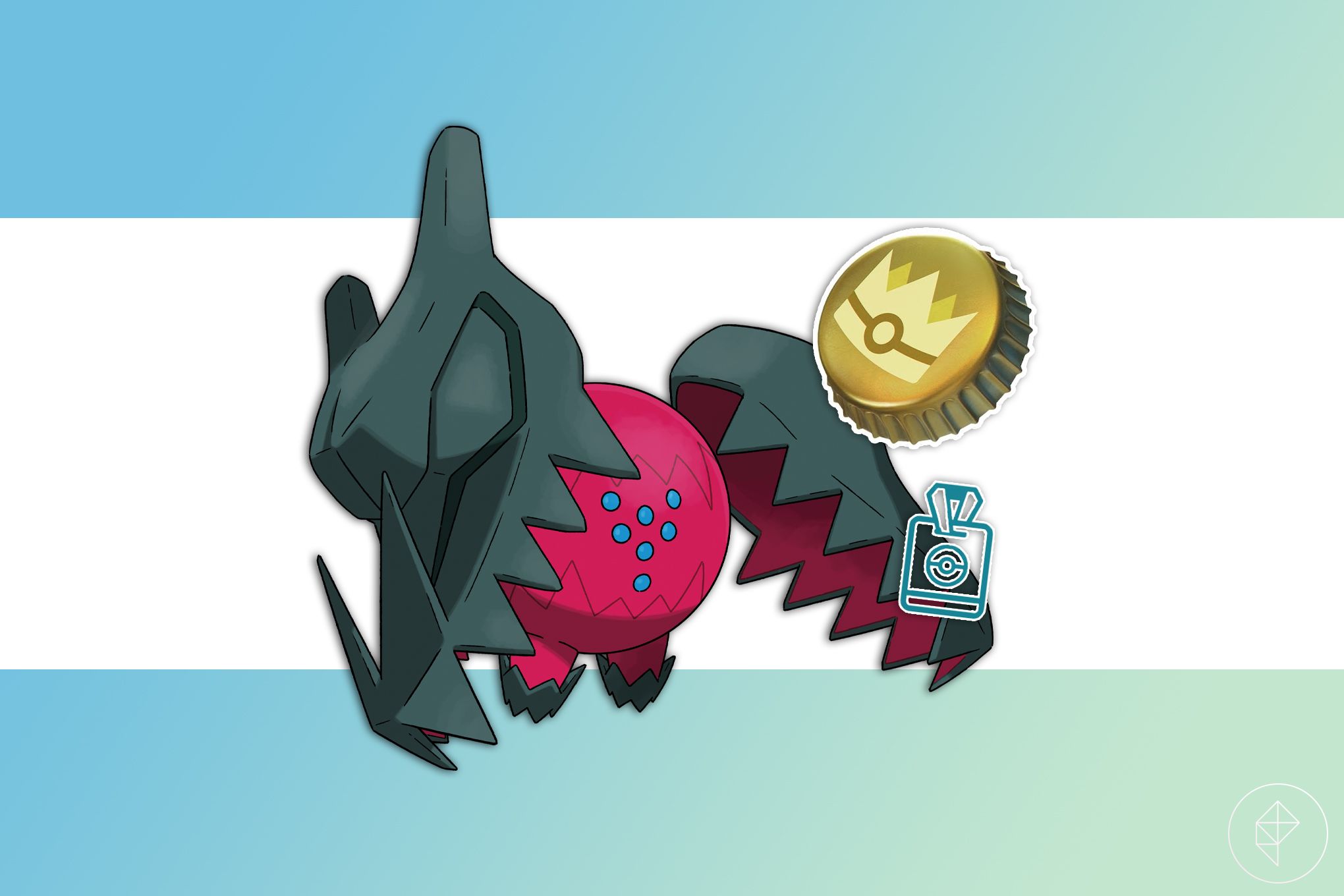 Regidrago with a Gold Bottle Cap from Pokémon Go