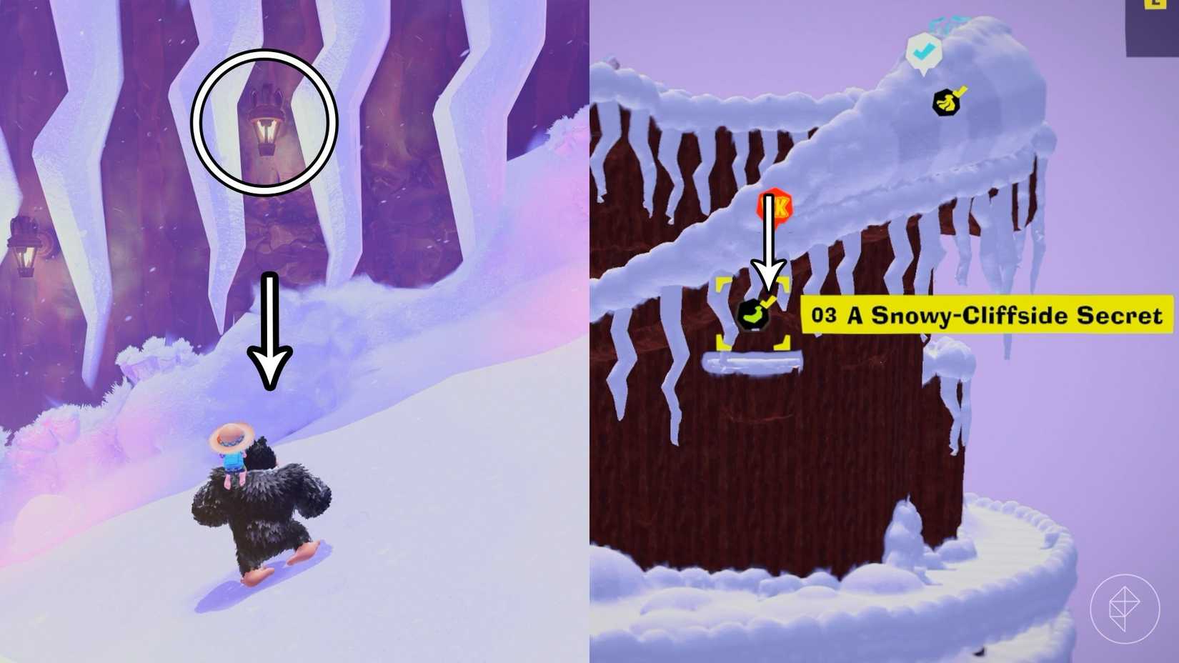 Freezer Layer Banandium Gem (banana) locations in Donkey Kong Bananza