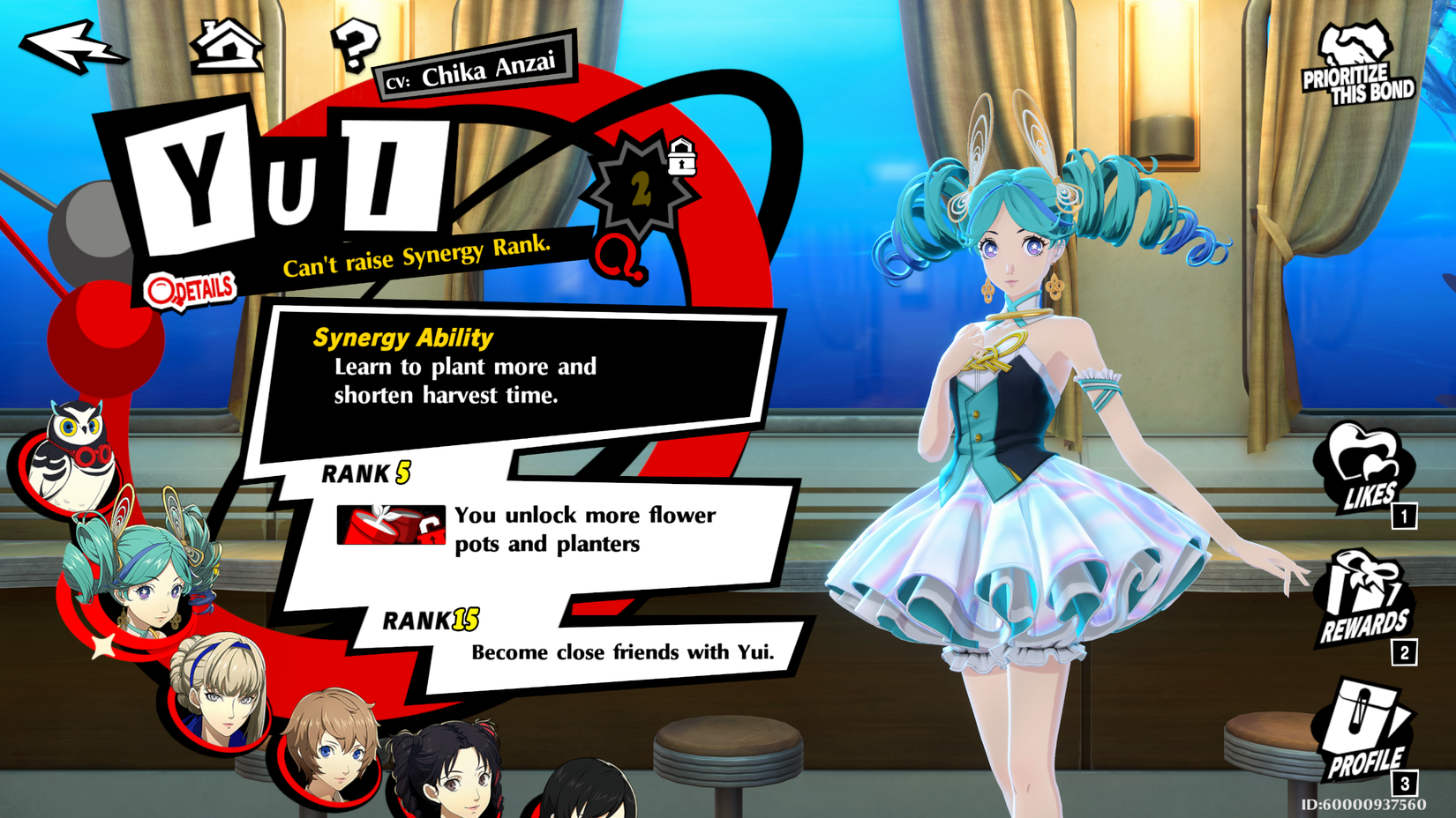 All Synergy Bonds and romance candidates in Persona 5 The Phantom X