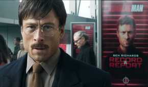 Glen Powell in disguise in The Running Man (2025)