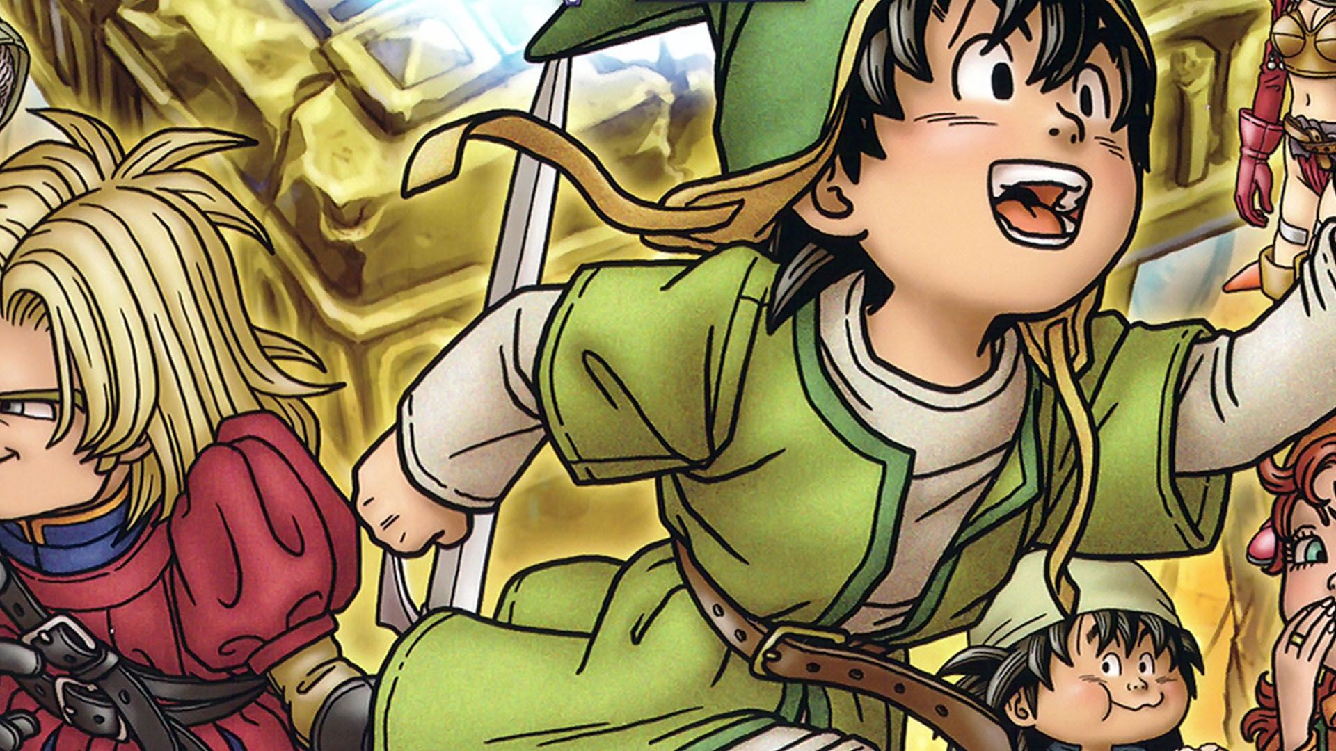 The Dragon Quest 7 Box Art showing a little boy running and smiling.