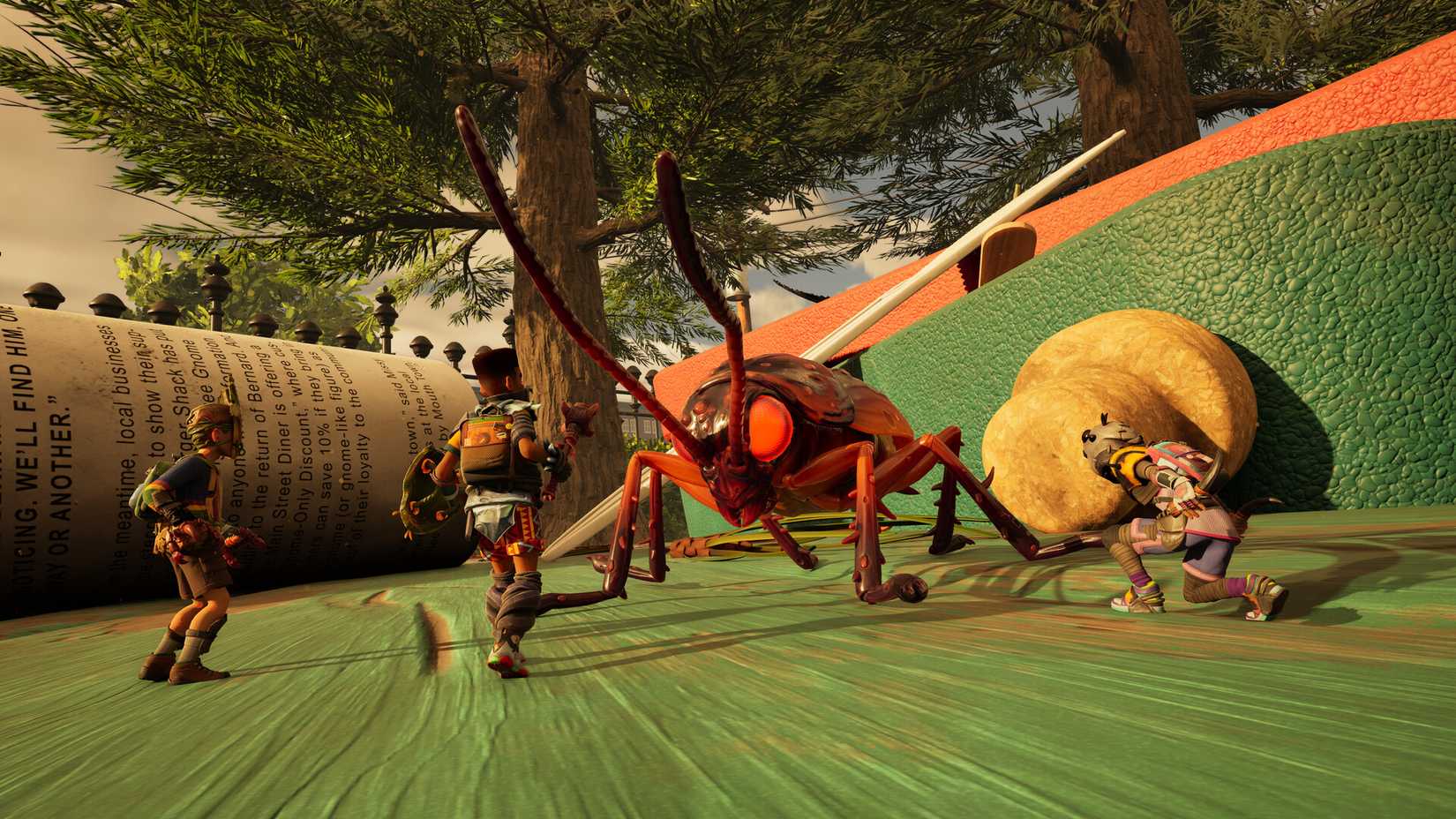 Grounded 2 tries the same trick twice, but at least you can ride the bugs