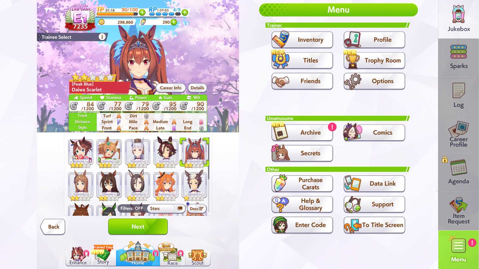 All stats in Umamusume Pretty Derby, explained