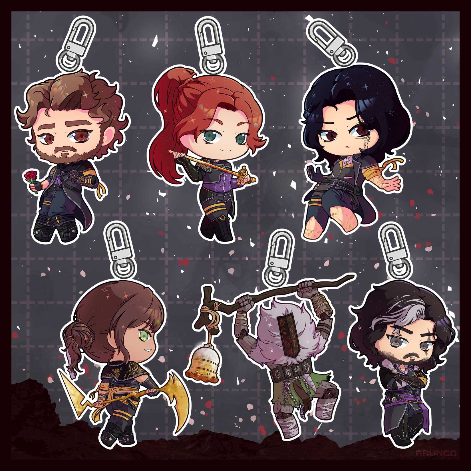 Fanart of Clair Obscur: Expedition 33 characters in chibi style.