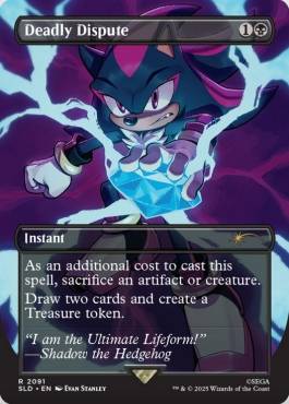 Gift Secret Lair X Sonic Card - Deadly Dispute