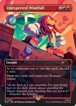 Gift Secret Lair X Sonic Card - Unexpected Windfall
