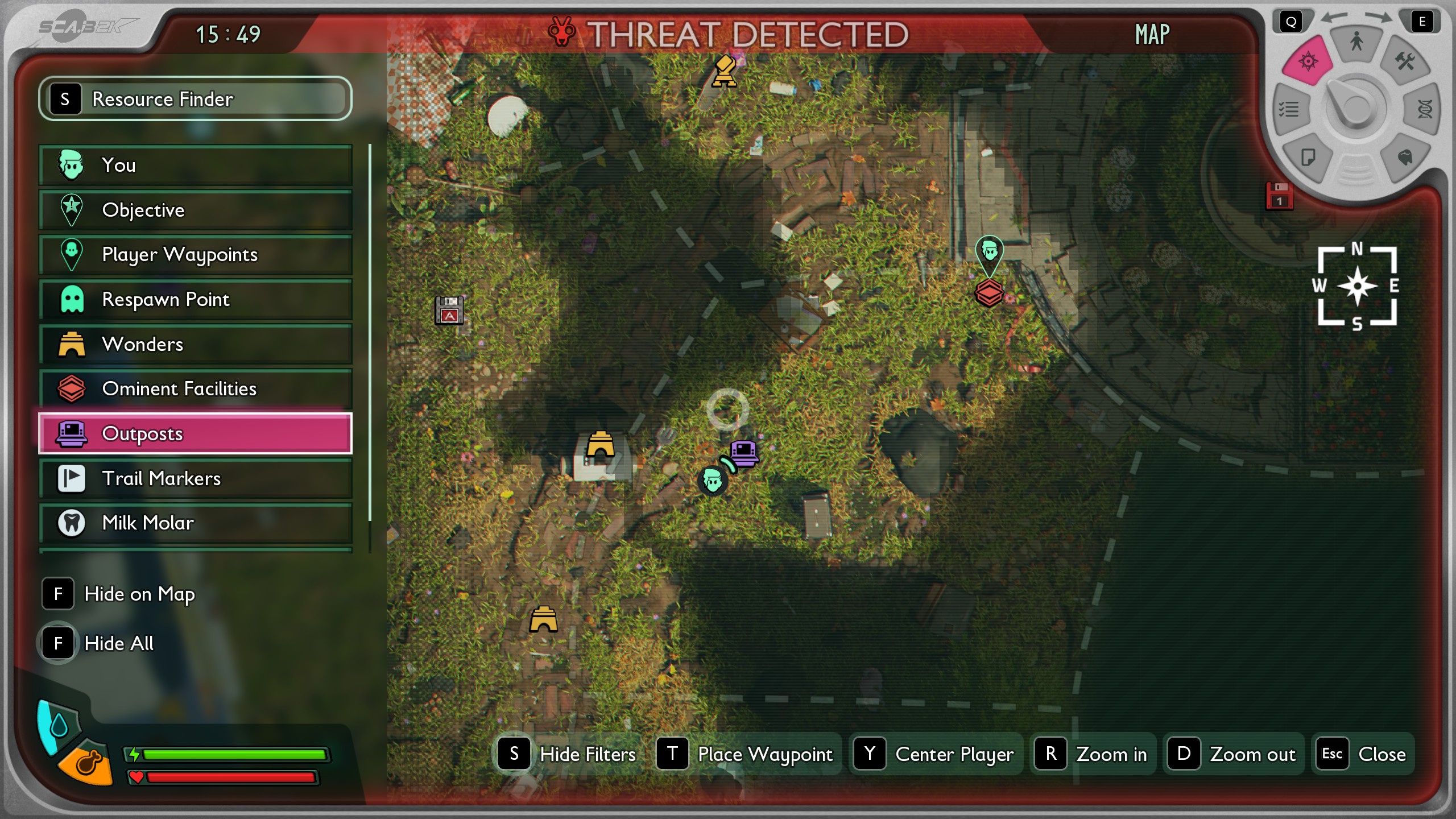 All ranger station locations in Grounded 2