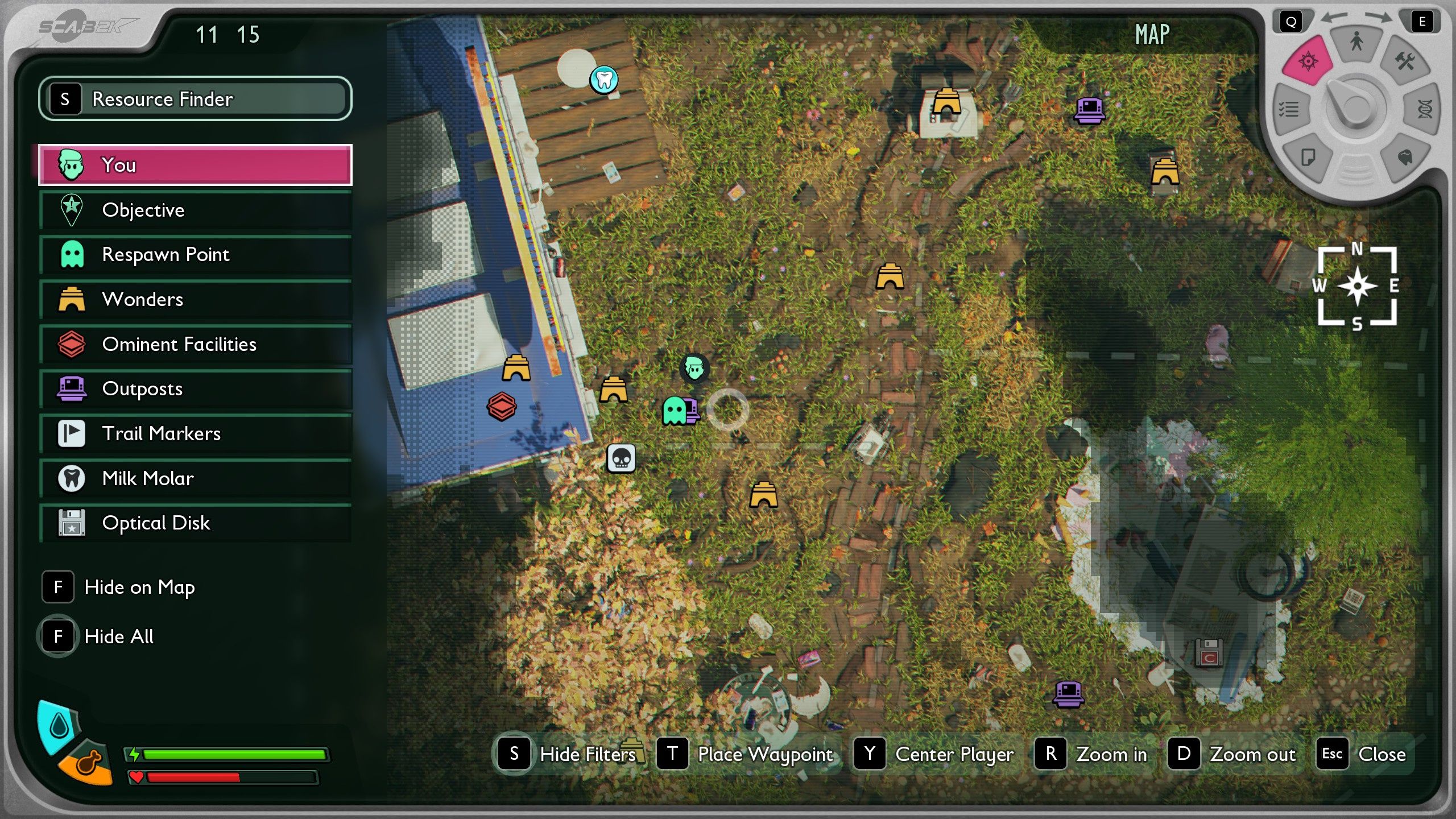 All ranger station locations in Grounded 2